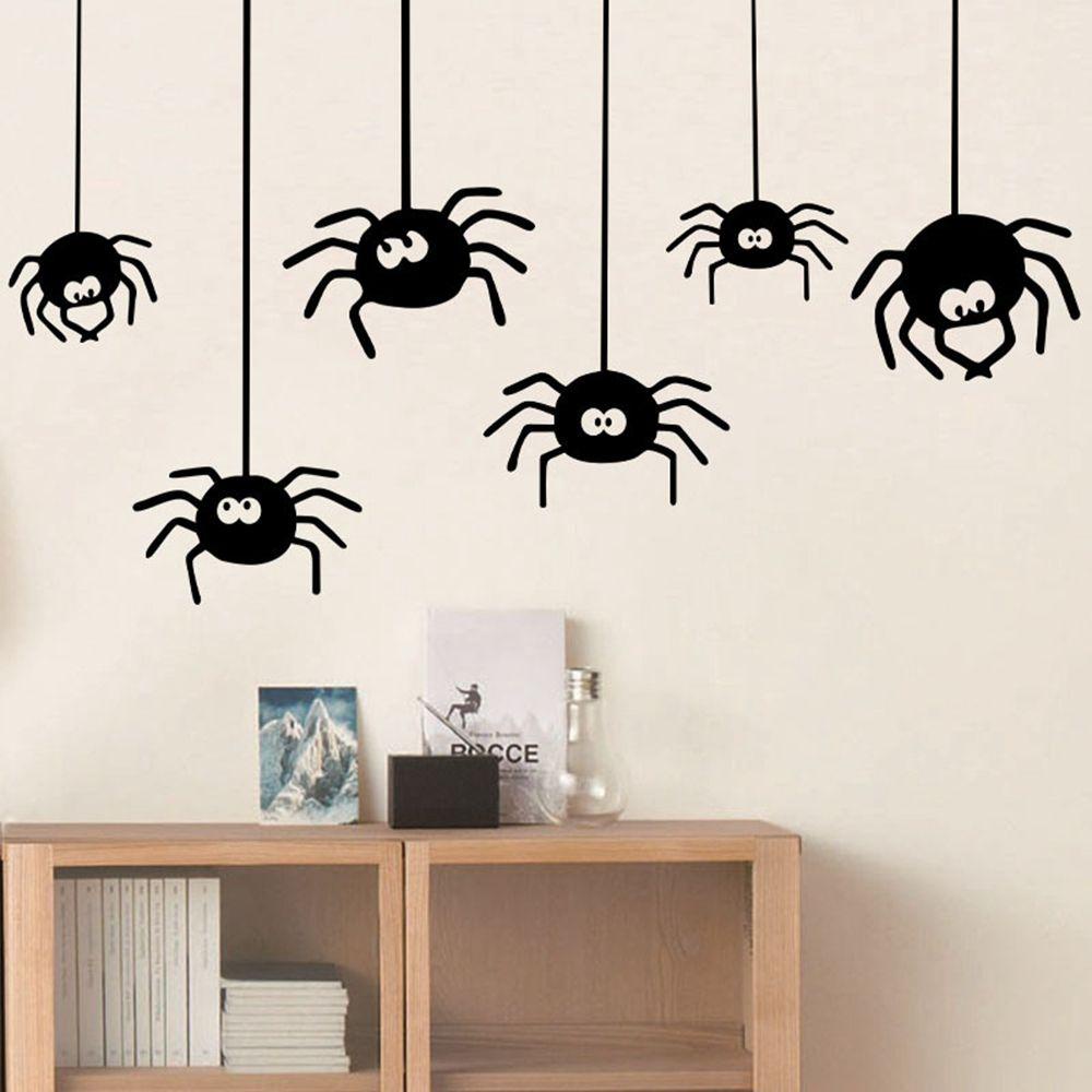 Sticker Dán Tường Hình Nhện Đen Chống Thấm Nước