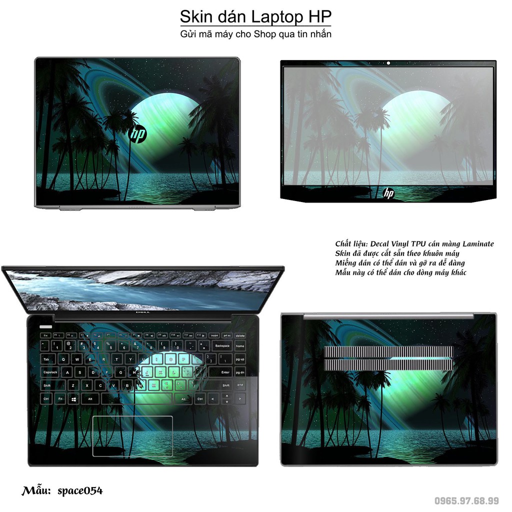 Skin dán Laptop HP in hình không gian _nhiều mẫu 9 (inbox mã máy cho Shop)