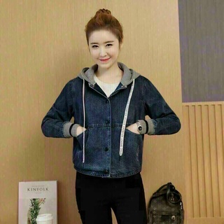 Áo Khoác Jean, Áo Khoác Jean Nữ, Áo Khoác Jean Nón Tay Bo Thun Giá Tốt Nhất