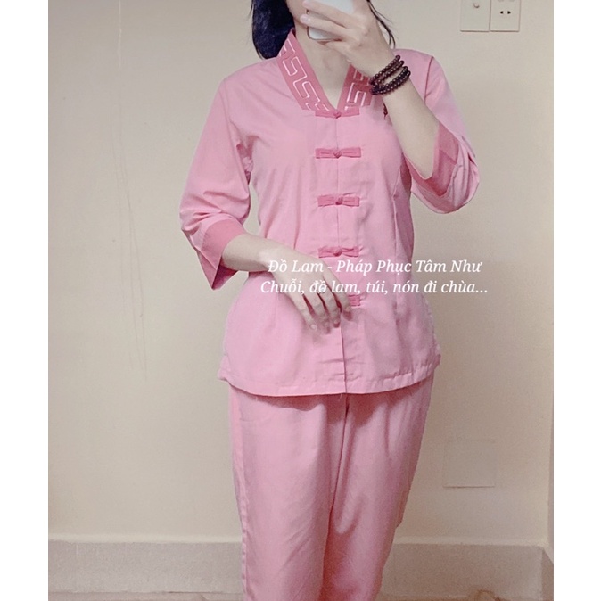 Đồ Lam Đi Chùa Mẫu Cổ La Hán Phối Như Ý