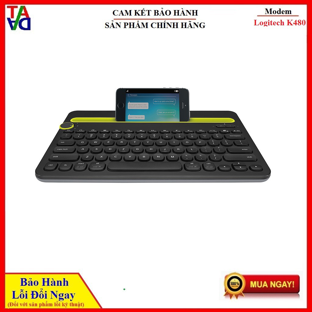 Bàn phím Bluetooth Logitech K380 Multi-Device - Kết nối cùng lúc 3 thiết bị - Hàng chính hãng bảo hành 24 tháng 1 đổi 1