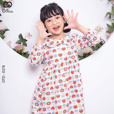 Đầm xèo  0378 G9moza chất liệu Kate tạo nên phong cách Đến trường, đi chơi Xinh xắn, đáng yêu