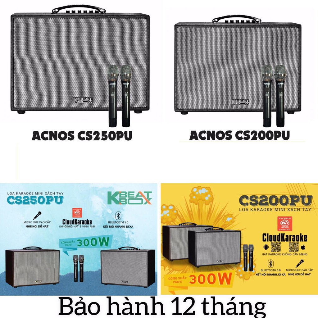 Loa Karaoke mini ACNOS CS250PU - ACNOS CS200PU