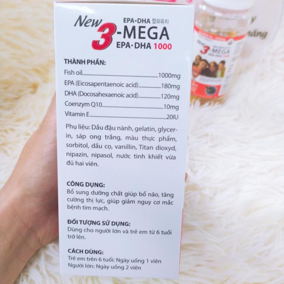 Viên uống bổ mắt New 3 Mega hộp 100 viên | BigBuy360 - bigbuy360.vn