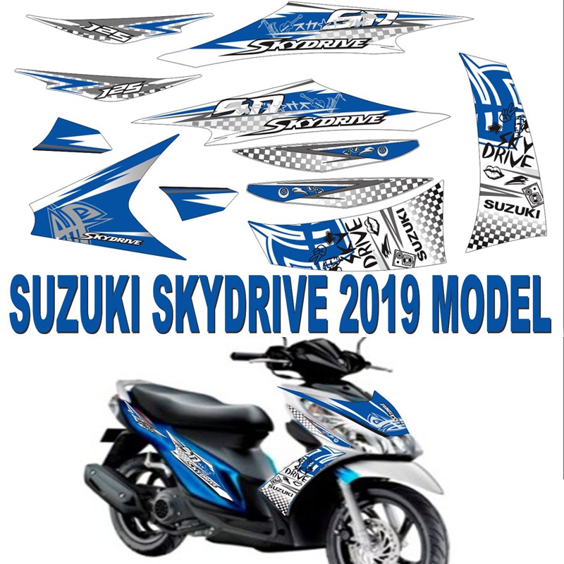 Suzuki Skydrive Vinyl Đầy Đủ Xe Dán Đề Can Xe Máy