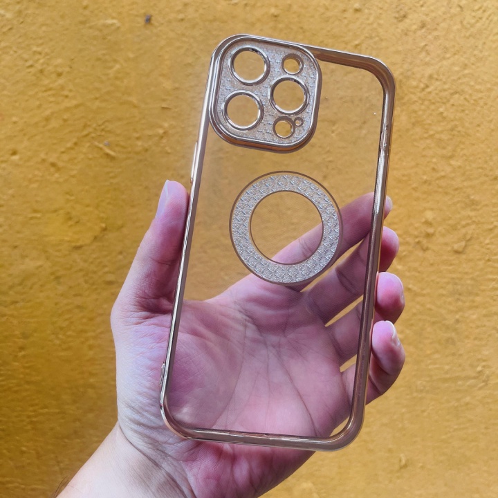 Ốp Vòng Tròn Kim Cương viền màu IPhone 14/14 pro max 13/13pro max 12/12 pro max  11/ 11 pro max