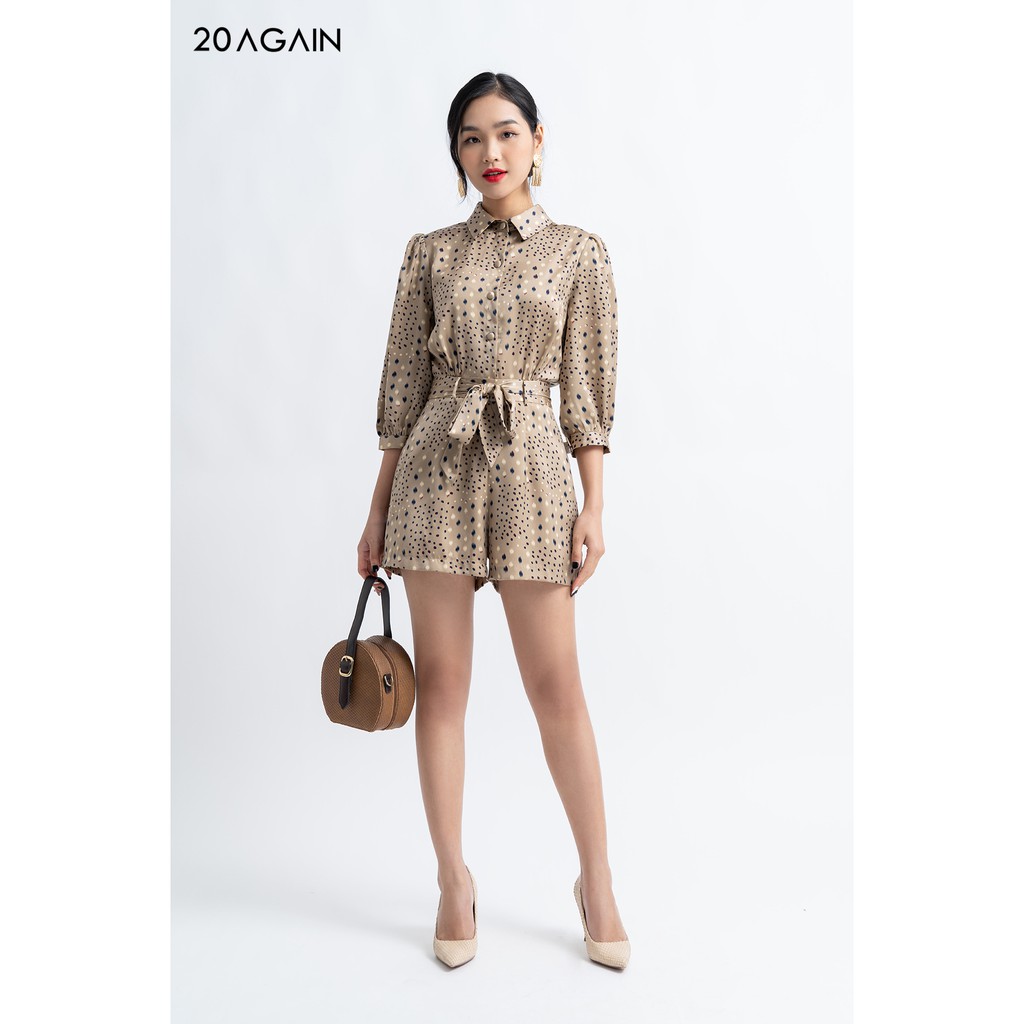 Jumpsuit 20AGAIN Thắt nơ Eo BJC0048 | BigBuy360 - bigbuy360.vn