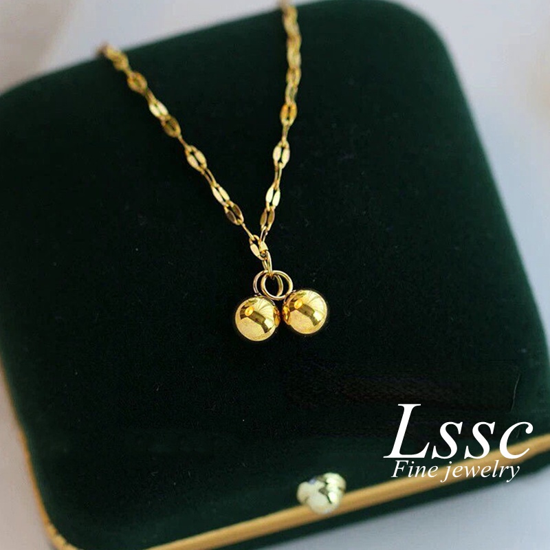 Vòng chân nữ vàng đơn giản Lắc chân titan không gỉ phong cách hàn quốc mới 2022