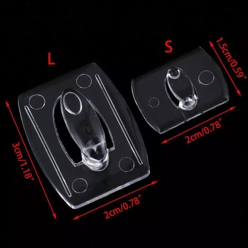 Móc treo mini màu trong suốt cho nhà bếp / phòng tắm