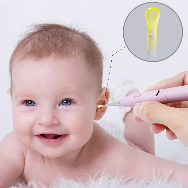 Máy Hút Bụi Lấy Ráy Tai Bằng Điện Có Đèn LED An Toàn Không Đau Cho Adu