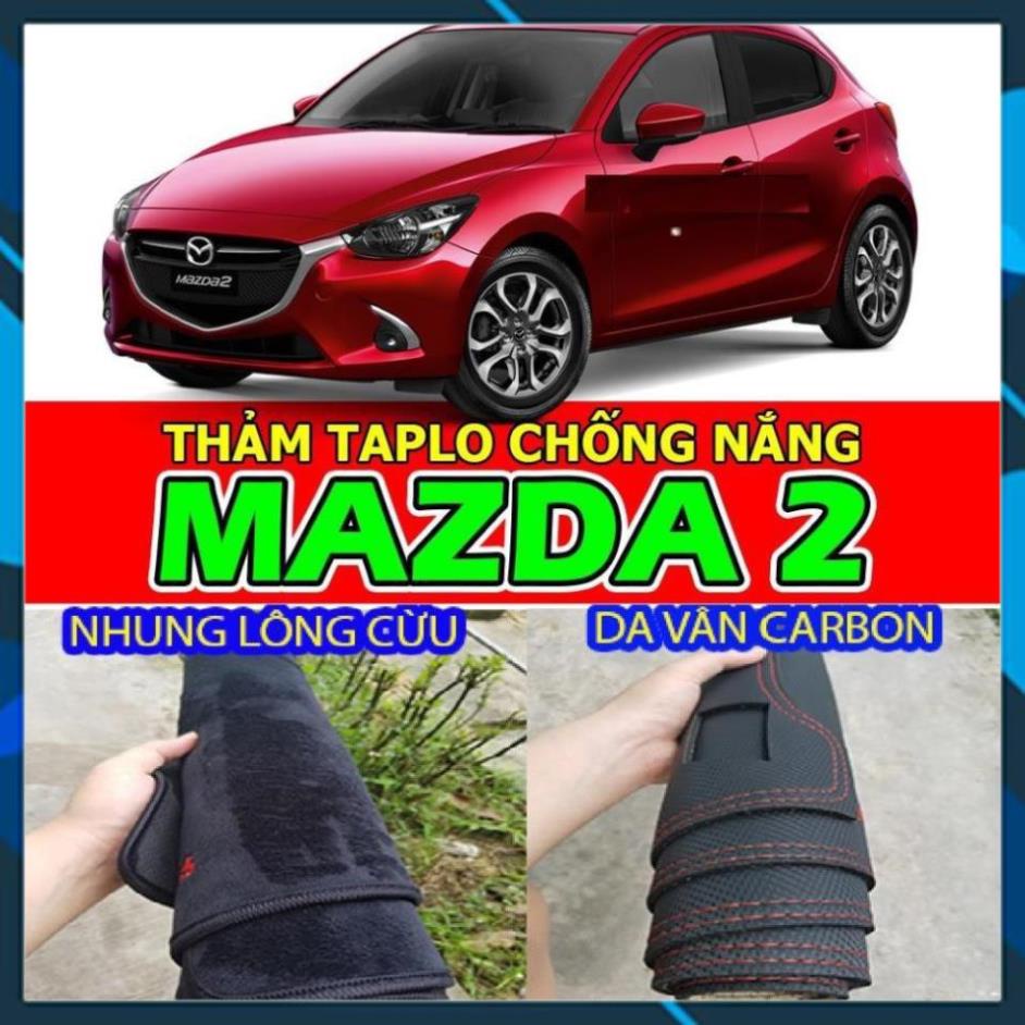 THẢM TAPLO MAZDA2 LÓT TAPLO XE HƠI CAO CẤP HÀNG 3 LỚP BẢO HÀNH 24 THÁNG NHUNG LÔNG CỪU DA VÂN CARBON