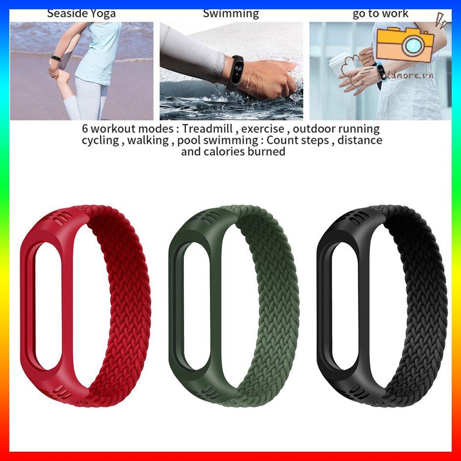 Dây Đeo Bằng Nylon Cho Đồng Hồ Thông Minh Xiaomi Mi Band 3 / 4 / 5