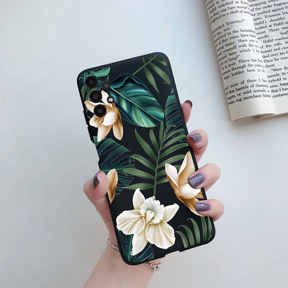 Ốp Điện Thoại Silicon Mềm Chống Sốc Họa Tiết Hoa Cho Samsung Galaxy A13 A33 A53 A73