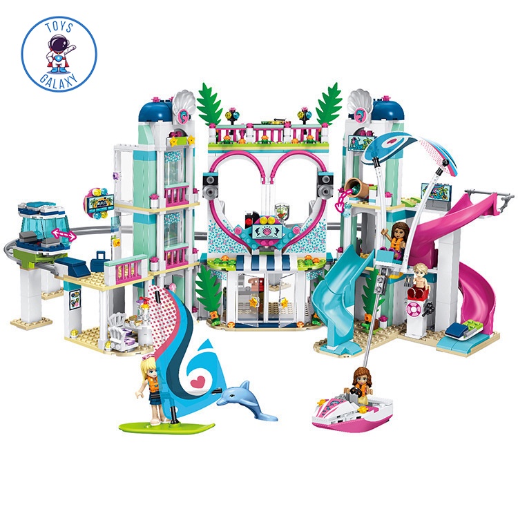 Đồ Chơi Lắp Ráp Friends Mô Hình Công Viên Nước Trái Tim / Đồ Chơi Trí Tuệ / Đồ Chơi Bé Gái SX3018