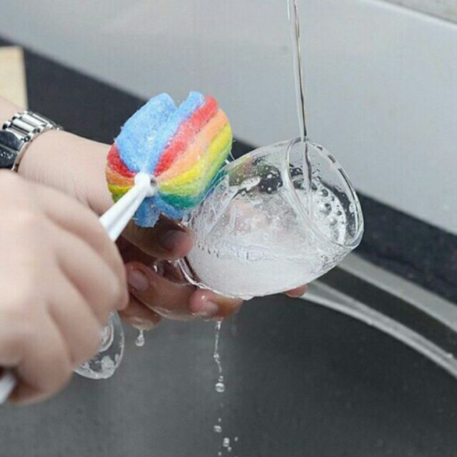 Cọ ly chén bình sữa bảy màu