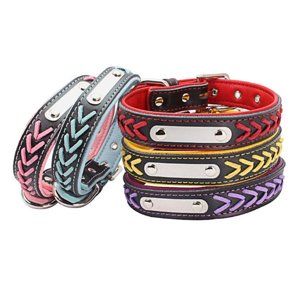 Vòng Cổ Thú Cưng AUGUSTINA Thoải Mái Tên Có Thể Phân Hủy Được Với Họa Tiết Bện