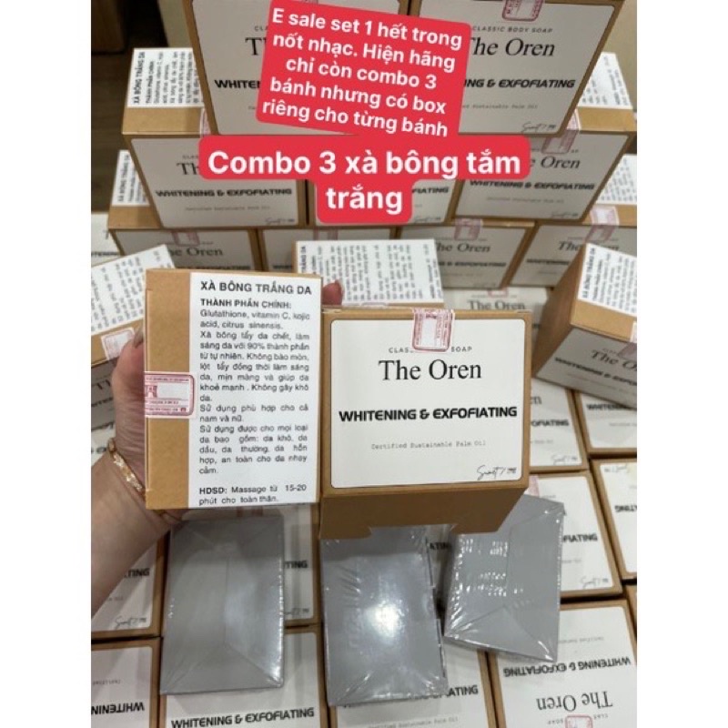 Xà Phòng Trắng Da The Oren Whitening & Exfofiating