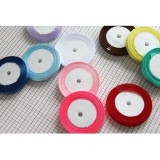 Ruy băng 1cm trơn nhiều màu 22m/cuộn
