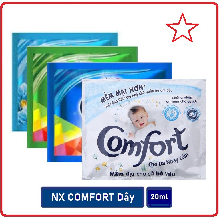 Nước Xả Vải COMFORT Dây Đậm Đặc 21ml x 10 Gói