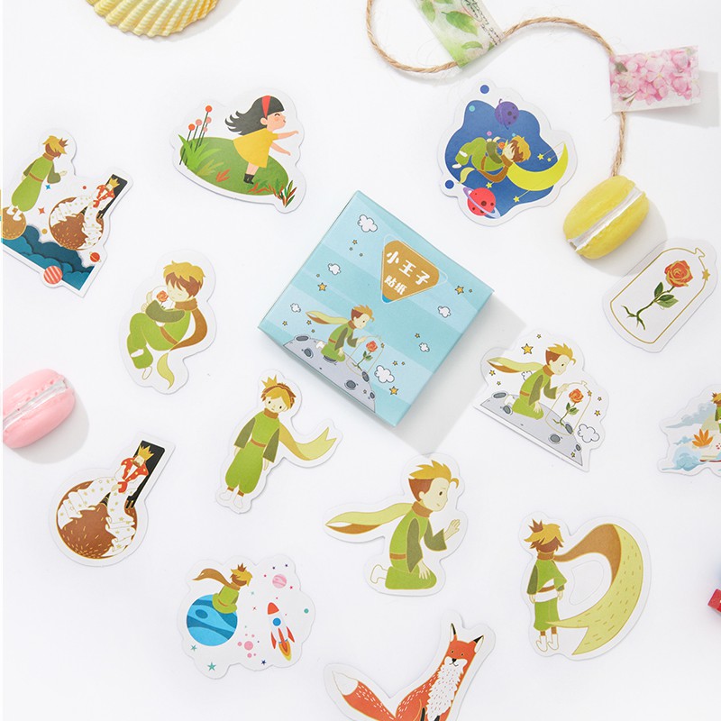 Set 45 tờ sticker hoạt h&igrave;nh đ&aacute;ng y&ecirc;u trang tr&iacute; sổ tay thủ c&ocirc;ng DIY