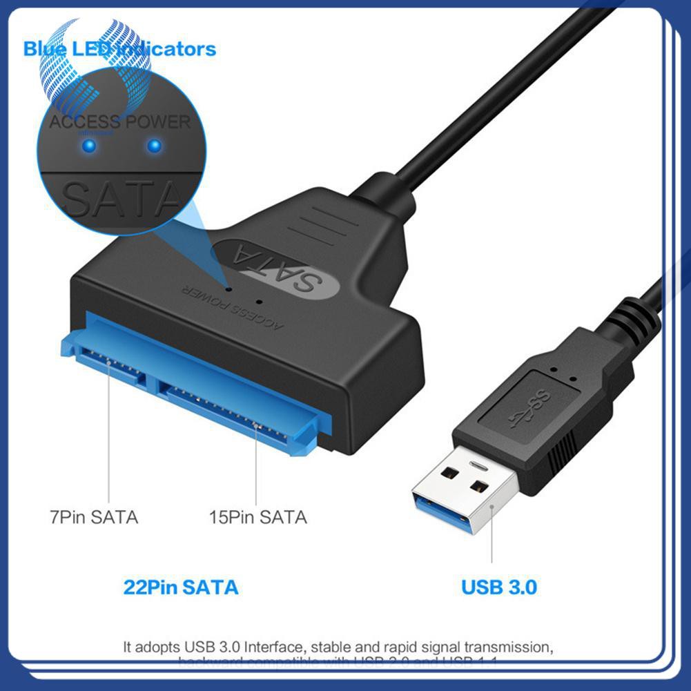 Cáp Chuyển Đổi Usb 3.0 Sang Sata7+15Pin 2.5 Inches Ssd Hdd Sata