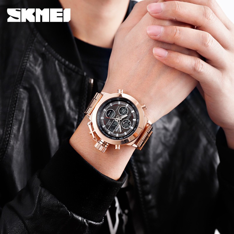 Đồng Hồ Điện Tử SKMEI 1515 Chống Thấm Nước, Chất Liệu Thép Không Gỉ