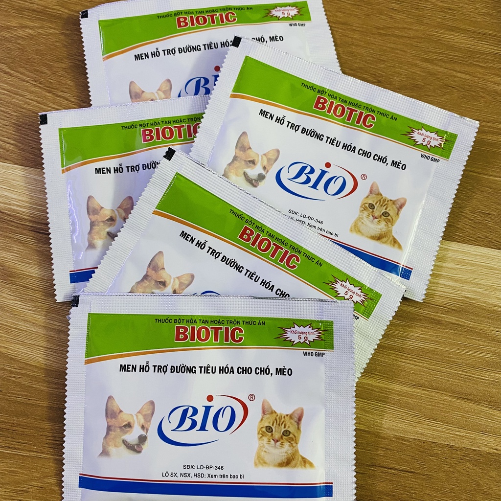Gói Men Biotic - Hỗ Trợ Tiêu Hoá Cho Chó Mèo