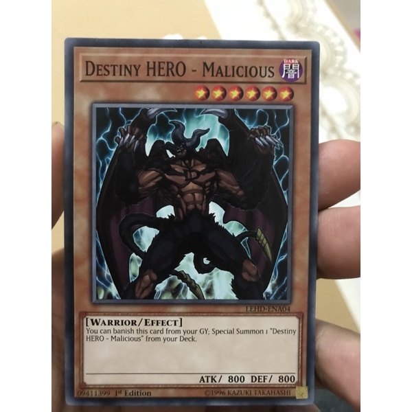 Thẻ bài Yugioh Destiny Hero - Malicious - Common