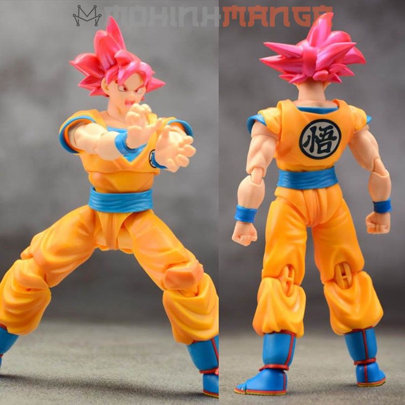 [CÓ QUÀ] Mô hình SHF Son Goku Super Saiyan God siêu xay da Songoku Dragon Ball Bảy viên ngọc rồng SH Figuarts tóc đỏ