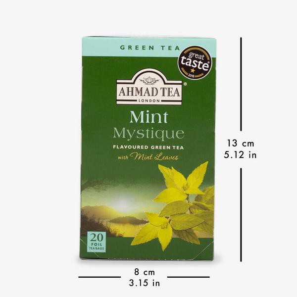 Trà xanh Bạc Hà Ahmad - Ahmad Mint Mystique Tea 40g/20bags (túi lọc có bao thiếc - 20 túi/hộp)