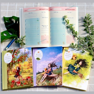 Sổ tay ghi chép nhật ký Bullet Journal thiết kế A5 planner kế hoạch vintage cute dễ thương