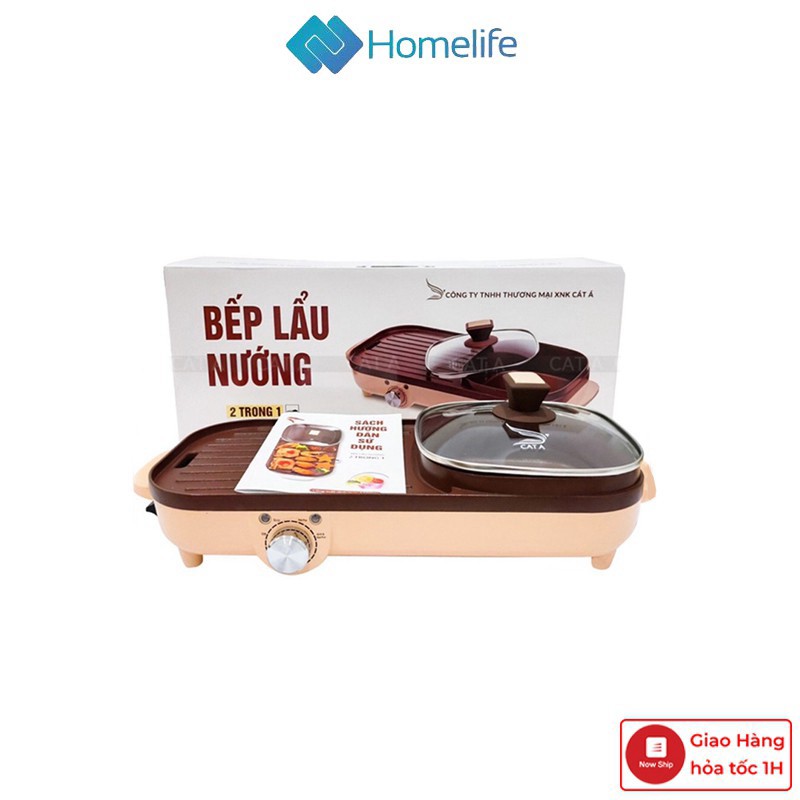 BẾP LẨU NƯỚNG ĐA NĂNG 2 IN 1 CÁT Á - Tiết kiệm điện năng, tiết kiệm thời gian - Đem lại bữa ăn đa dạng