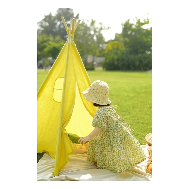 Váy bé gái maxi họa tiết hoa cúc xanh đầm bé cực xinh Mini Kids G04