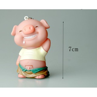 Phụ kiện trang trí lợn cười hở bụng (đứng) (con)