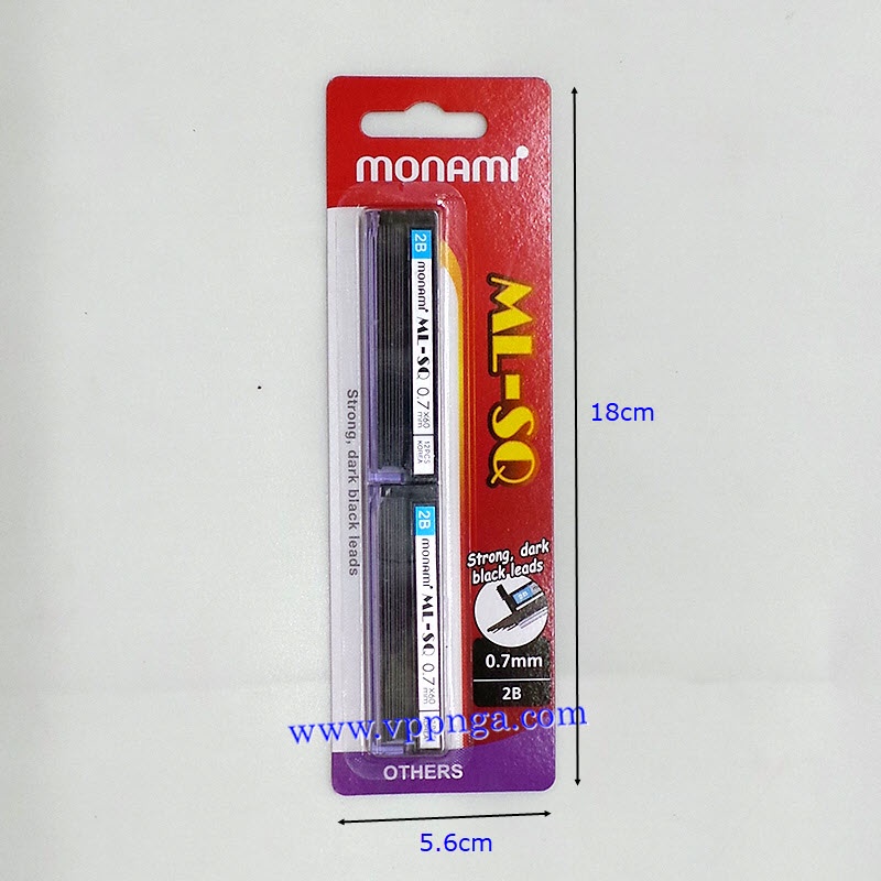 Ruột chì MonAmi 0.7mm (2c/vỉ)