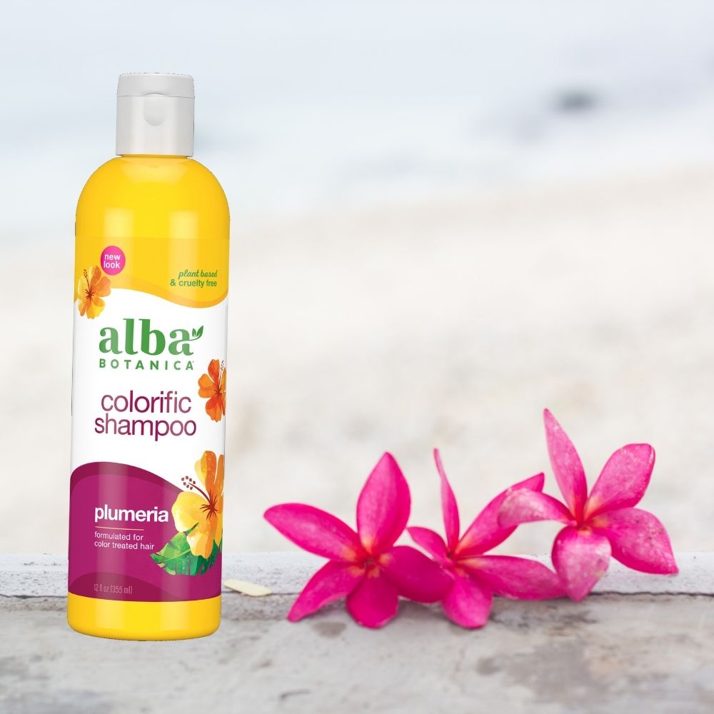 [DATE] Dầu gội cho tóc nhuộm hương hoa sứ ALBA BOTANICA COLORIFIC SHAMPOO PLUMERIA 355ml