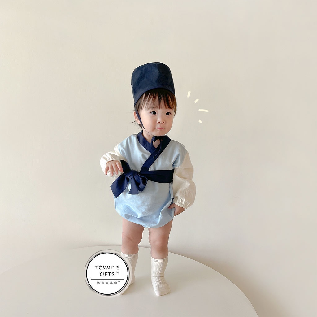 Bộ Áo Liền Quần Phong Cách Mùa Thu Dễ Thương Cho Bé 0-24 Tháng Tuổi