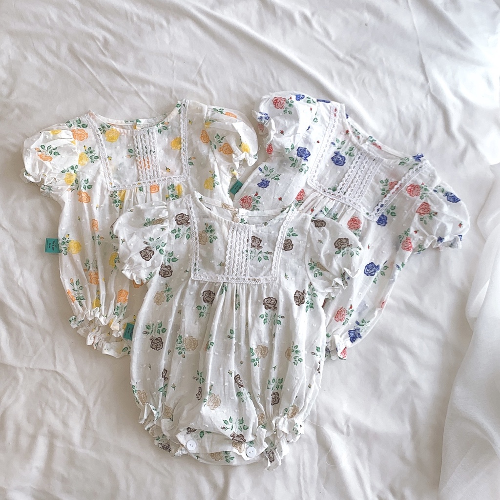 Body Suit thêu nổi hoa nhí op.kids