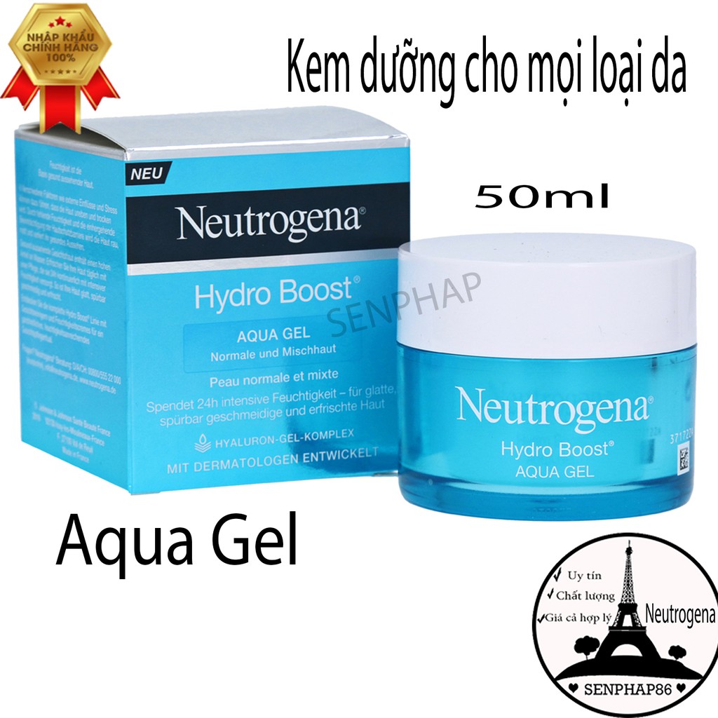 Kem dưỡng ẩm Neutrogena Pháp ❤️Free Ship❤️kem dưỡng ẩm cho da dầu, da khô, da nhạy cảm hiệu quả