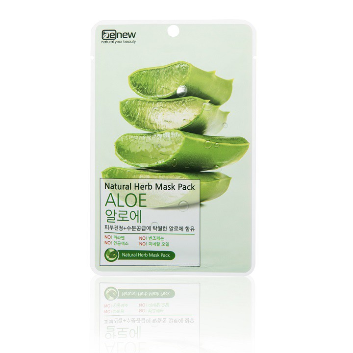 Mặt nạ dưỡng da Lô Hội Benew Aloe Natural Herb Mask Pack 22ml