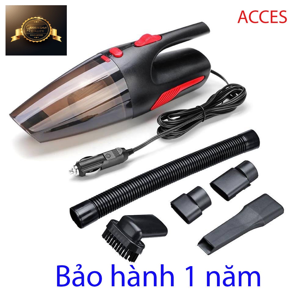 Máy hút bụi cầm tay cho ô tô và gia đình cắm tẩu - Công suất 120W Chính hãng Bảo hành 1 Năm - ACCESS