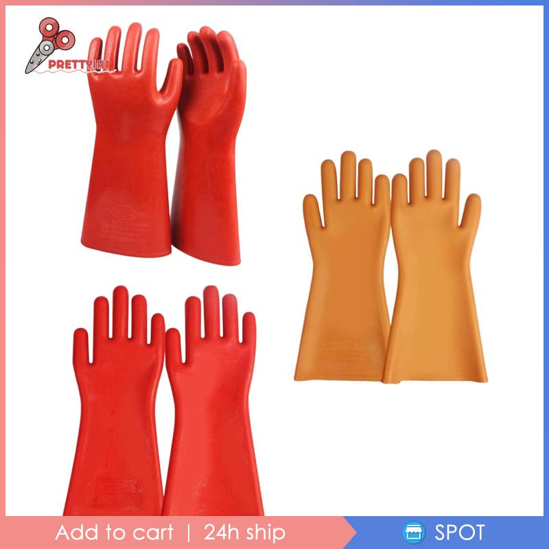 Găng Tay Cao Su Cách Điện Chống Nước Prettyia1 Cho Nam Nữ