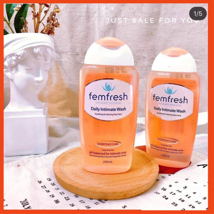 Dung dịch vệ sinh femfresh Úc [FREE SHIP] 250ml màu cam