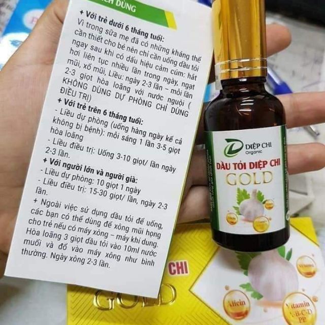 DẦU TỎI DIỆP CHI GOLD