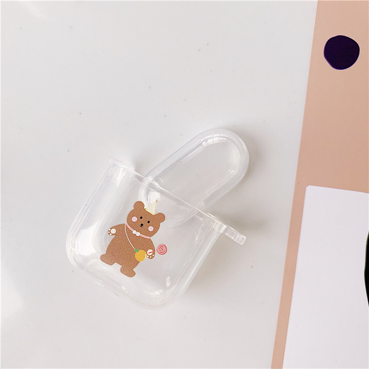 Vỏ bảo vệ hộp sạc tai nghe AirPods 1/2 nhiều họa tiết dễ thương 3Pro