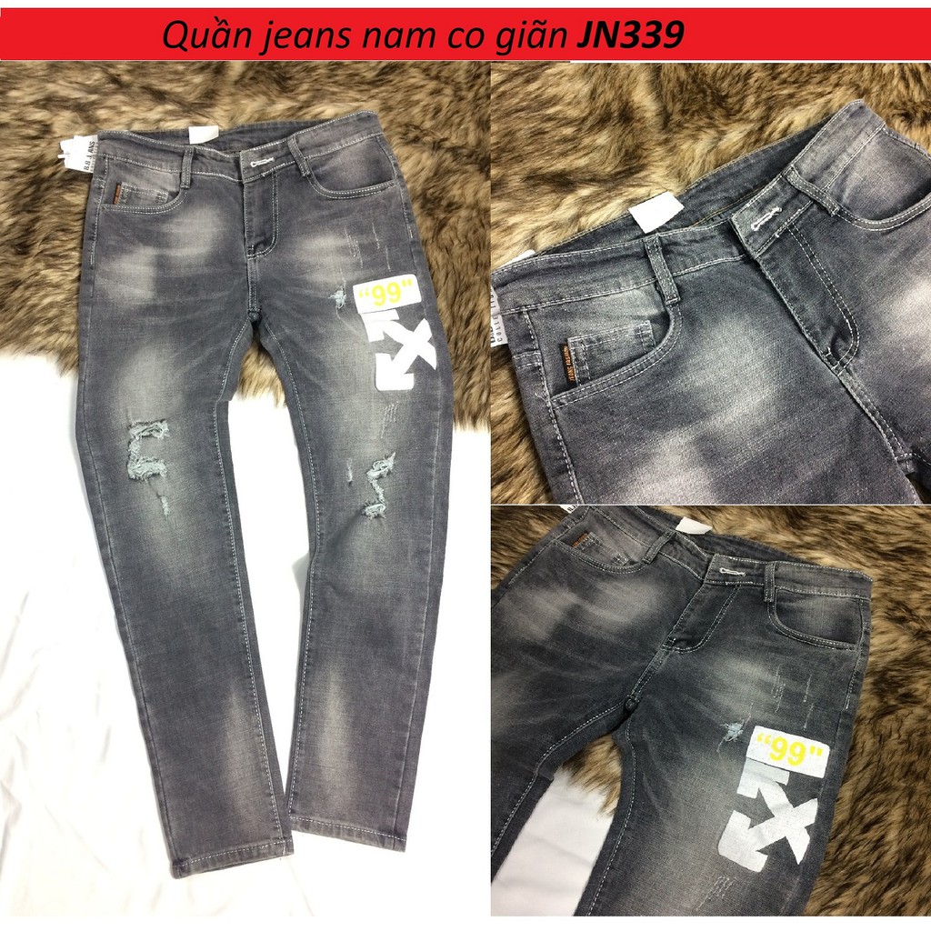 Quần jean nam co giãn vải đẹp JN339