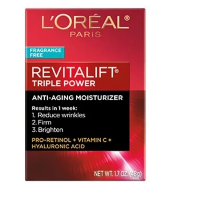 Kem chống lão hoá và sáng da Loreal Revitalift Triple Power Anti Aging Moisturizer 48g