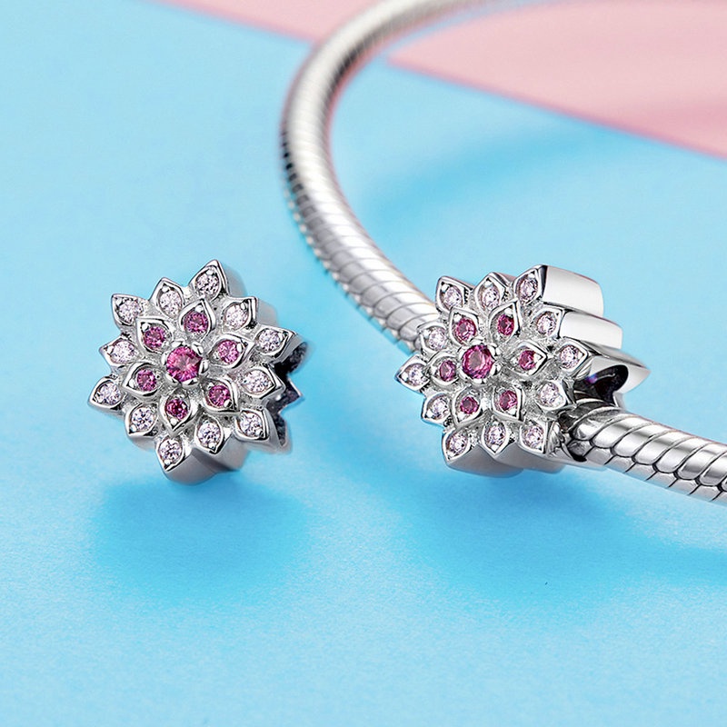 Bamoer 925 Hạt sen bạc cho vòng đeo tay tự làm