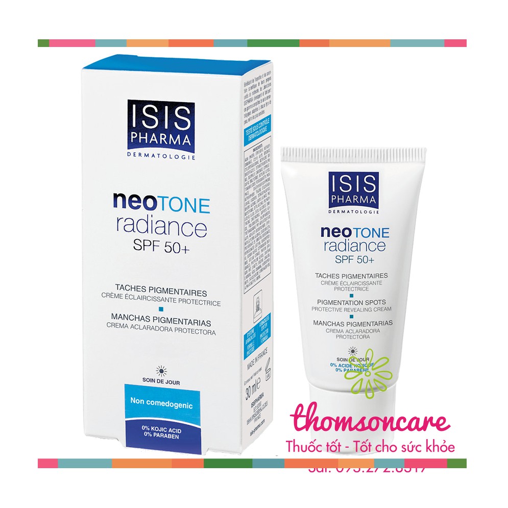 Kem chống nắng Neotone Radiance SPF 50+ - Chống tia UV - Chính hãng Isis Pharma