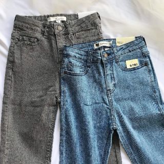 Quần jeans topshop ( màu xám khói sz 28)